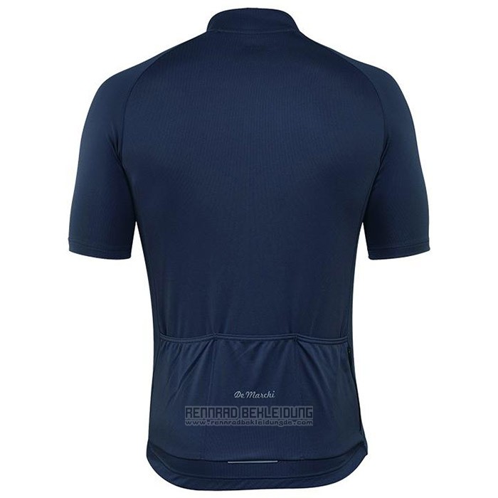 2020 Fahrradbekleidung de Marchi Tief Blau Trikot Kurzarm und Tragerhose